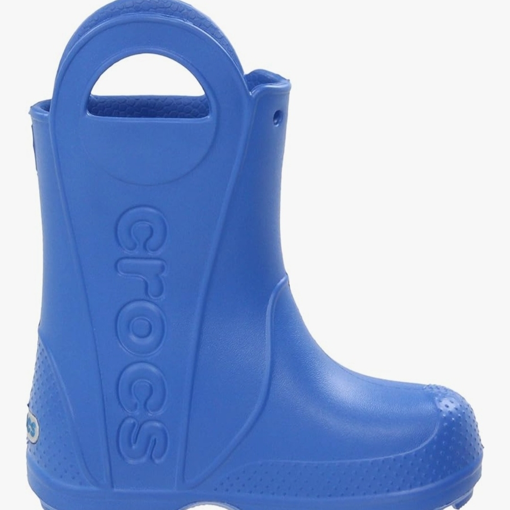 CROCS Kids Bright Blue Waterproof Boots Child SZ 11 EUC
